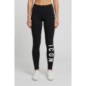 Icon leggings in cotone stretch con maxi stampa logo IDL003 [9a418903]