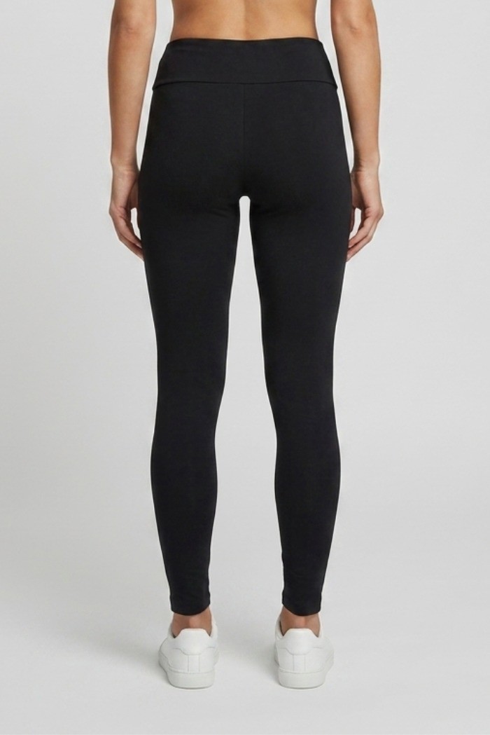 Icon leggings in cotone stretch con maxi stampa logo IDL003 [4367ca0e]