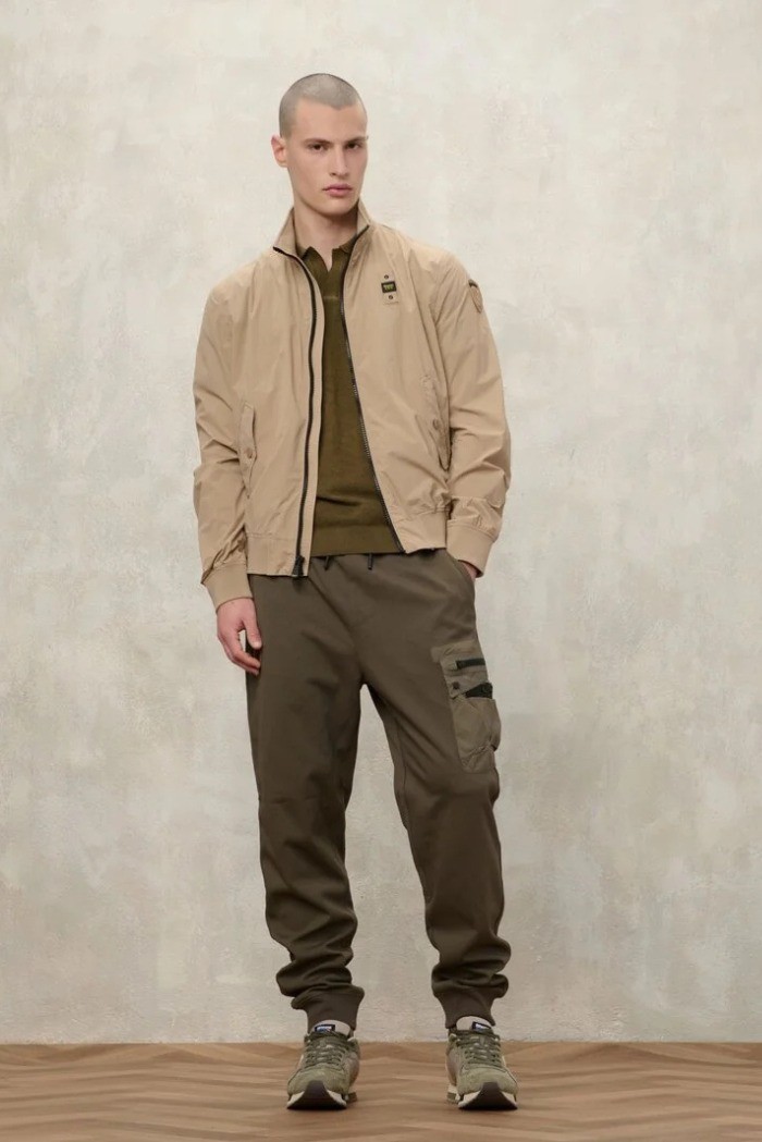 Blauer bomber leggero sfoderato Alwin 26SBLUC04201-007124 [97ef022a]