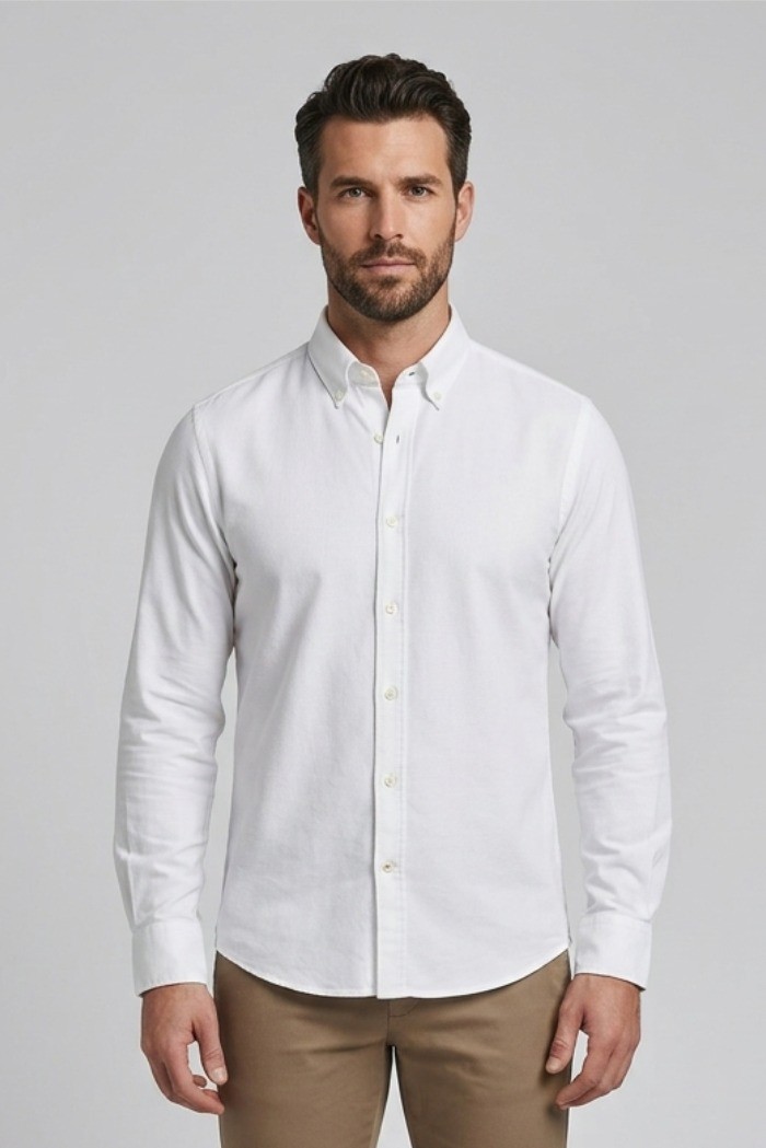 Guy camicia botton down in cotone Custom915-1170 M50091 [6c8b8c60]
