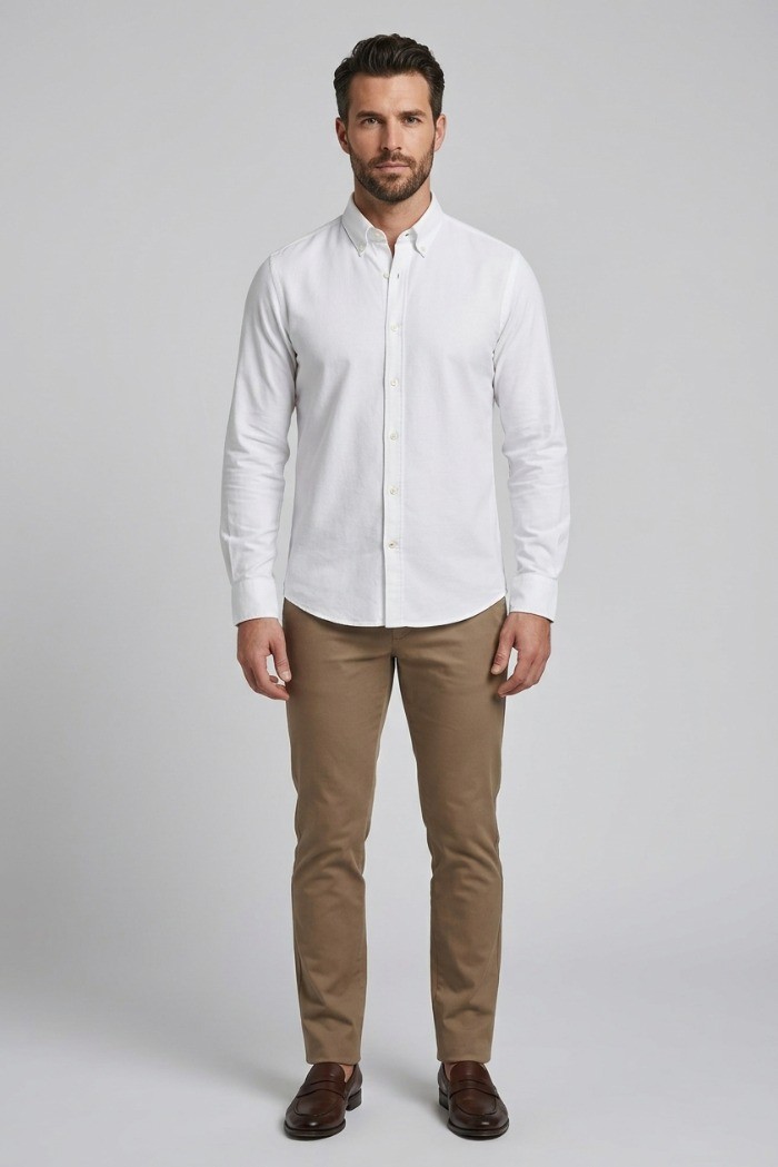 Guy camicia botton down in cotone Custom915-1170 M50091 [02b00e69]