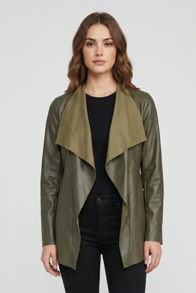 Celye giacchettino in ecopelle SS26C0615 — 805219040079433_1