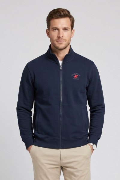 Beverly Hills Polo Club felpa a zip in cotone F450186 — 805219040079747_1