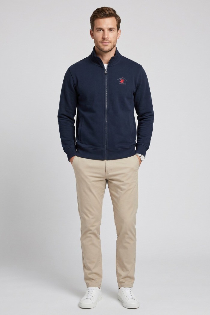 Beverly Hills Polo Club felpa a zip in cotone F450186 [f8f16350]