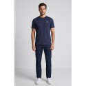 North Sails t-shirt in jersey di cotone stretch con logo patch 693156 [464b5e7b]