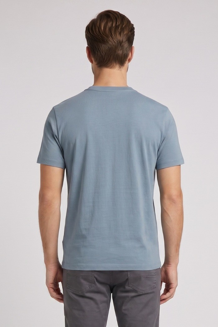 North Sails t-shirt in jersey di cotone stretch con logo patch 693156 [f904efac]
