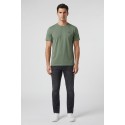 North Sails t-shirt in jersey di cotone stretch con logo patch 693156 [bc338c98]