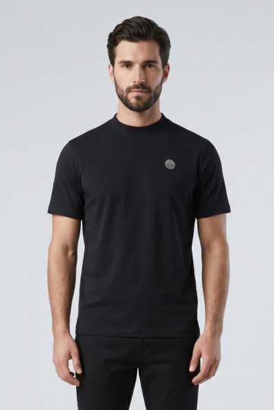 North Sails t-shirt in jersey di cotone stretch con logo patch 693156 — 805219040079906_5