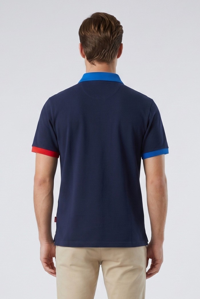 North Sails polo in piquet di cotone con dettagli a contrasto 692661 [bae34eb5]
