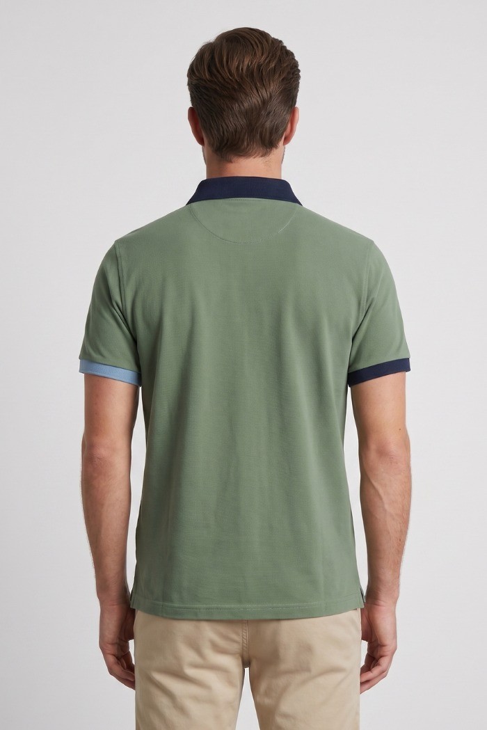North Sails polo in piquet di cotone con dettagli a contrasto 692661 [409b9c56]