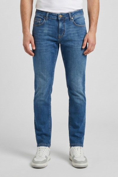 Rifle jeans in denim di cotone stretch slim fit RF432 — 805219040079236_1