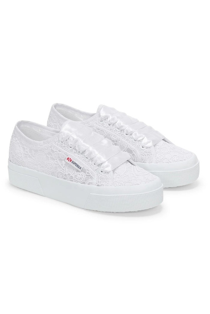 Superga sneaker platform in macramè 2740 Flower Macramè [bcf6d12c]