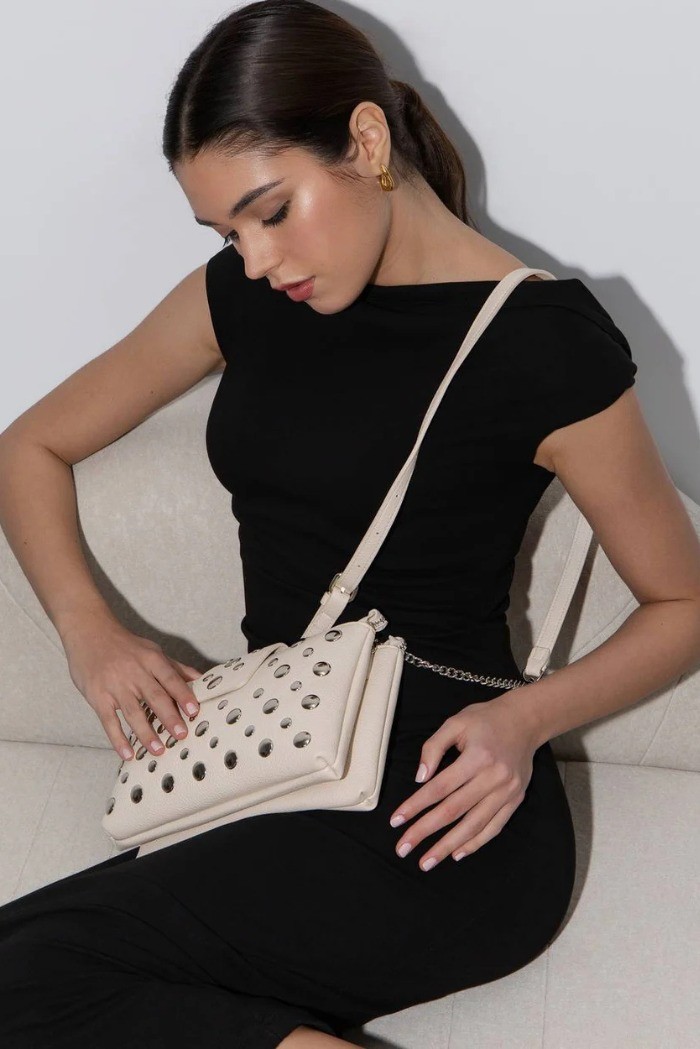 Xti borsa a tracolla con borchiette 184569 [0d8ef349]