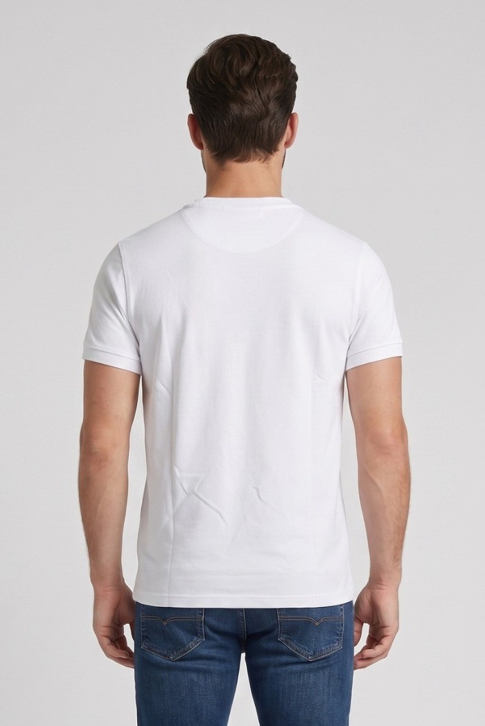 US Polo ASSN t-shirt in piquet di cotone con logo ricamato Bren US43154006 [bf770c1c]