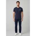 US Polo ASSN t-shirt in piquet di cotone con logo ricamato Bren US43154006 [9374771e]