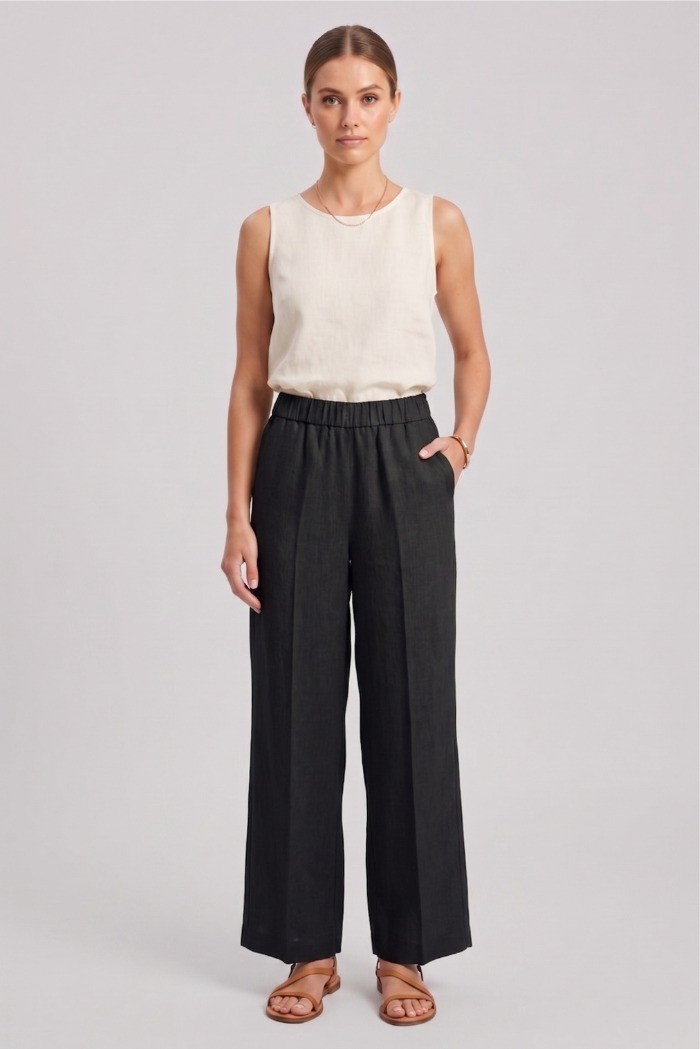 Markup pantalone in lino MW15104 [433a6407]