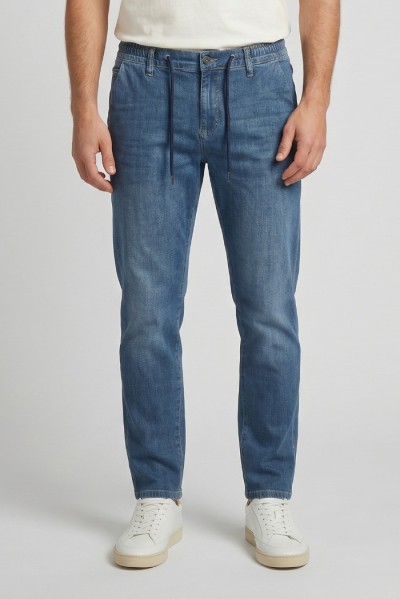 Rifle jeans chino in denim leggero con laccio RF422 — 805219040079232_1