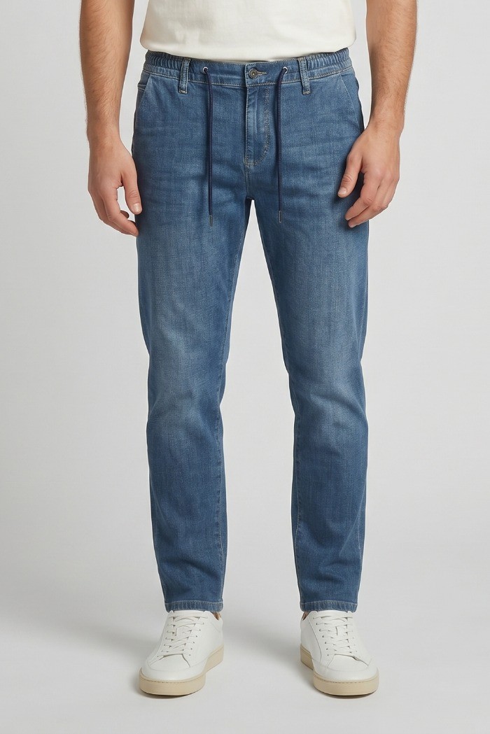 Rifle jeans chino in denim leggero con laccio RF422 [2e151c01]