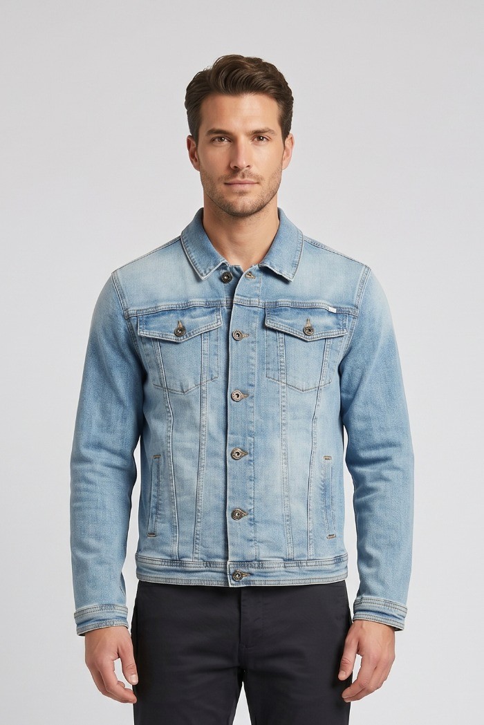 Rifle giubbino in denim di cotone stretch RF575 [3e3aec5b]