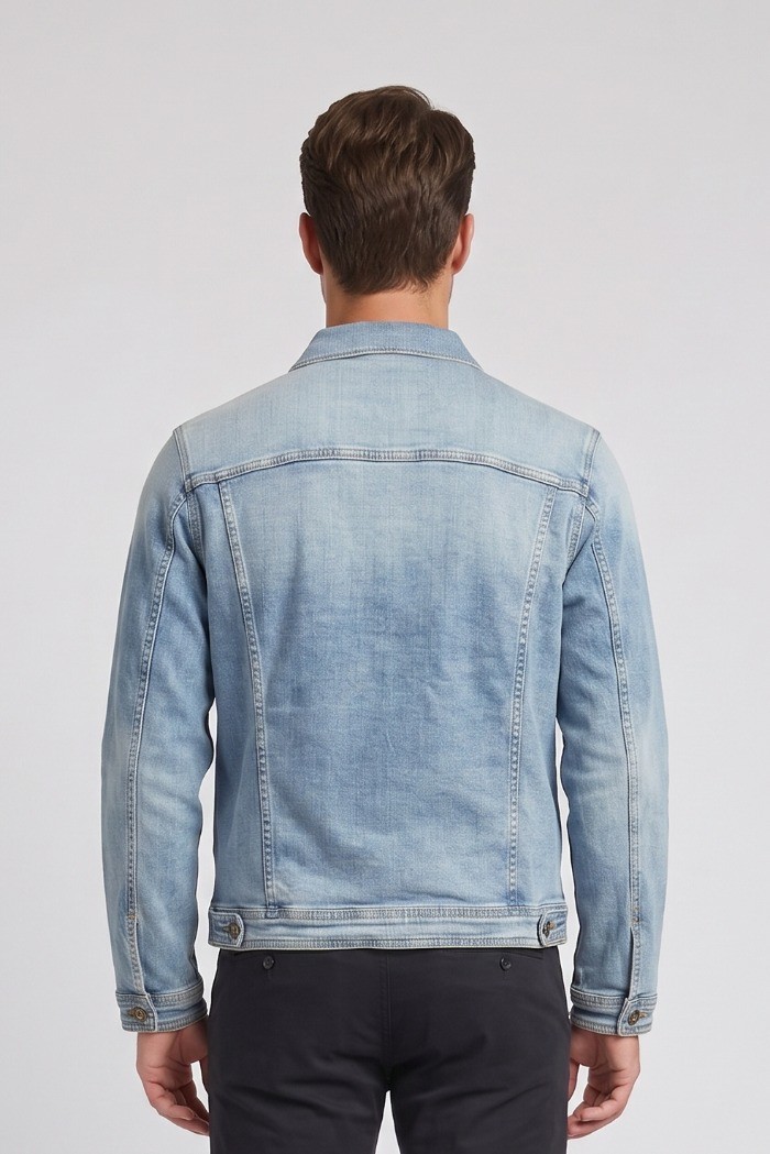 Rifle giubbino in denim di cotone stretch RF575 [e71caf56]