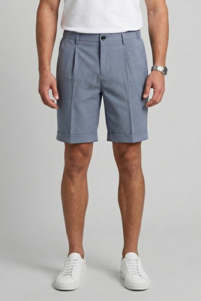 Markup bermuda in poliviscosa stretch MK1950209 — 805219040079374_1