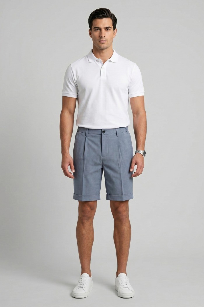 Markup bermuda in poliviscosa stretch MK1950209 [d462d415]