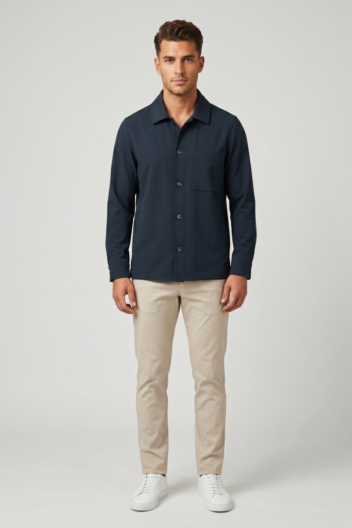 Moro camicia in poliviscosa stretch MEG652 [420fd3d5]