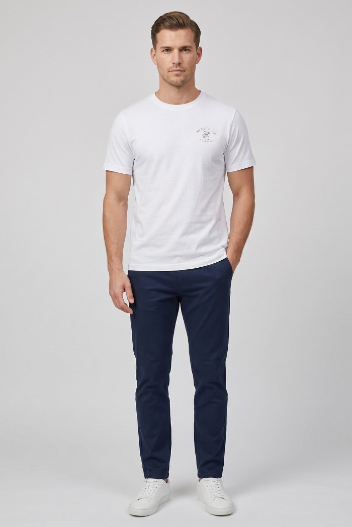 Beverly Hills Polo Club t-shirt in jersey di cotone stretch TS415022 [291daf89]