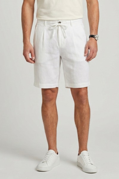 Henry Cotton's bermuda in lino con laccio BM650802 — 805219040079837_1