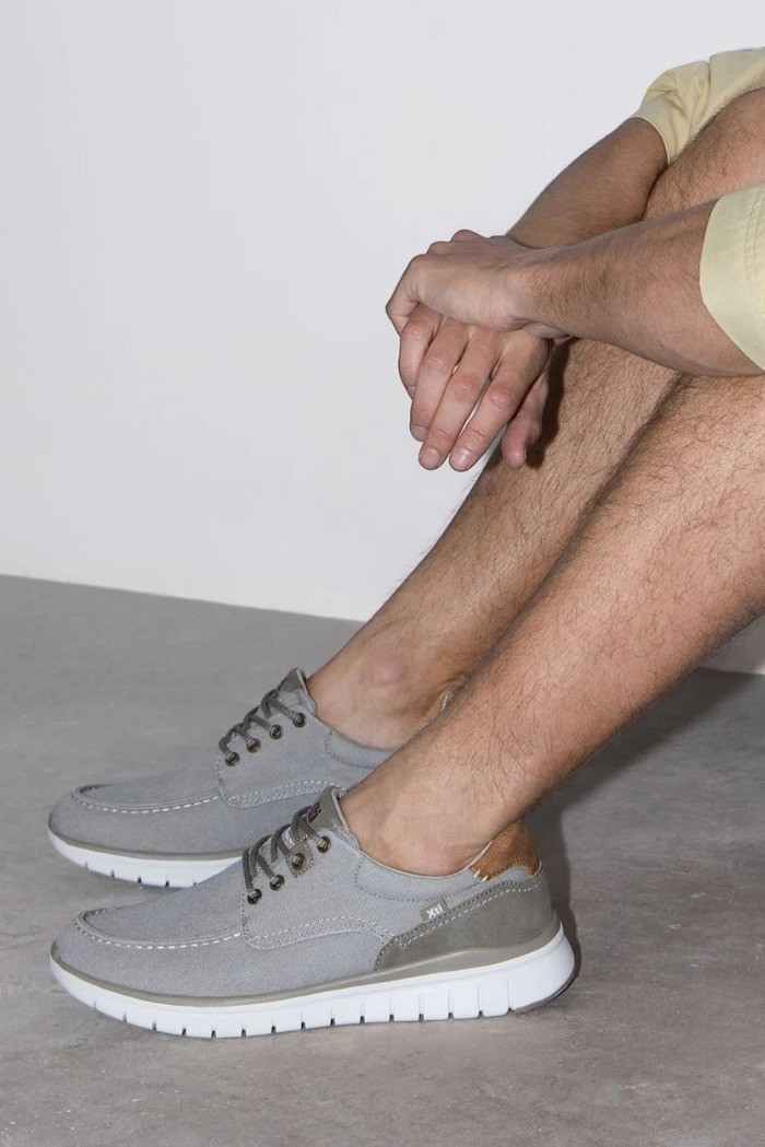 Xti sneaker allacciata in tela 145798 [a3b014a8]