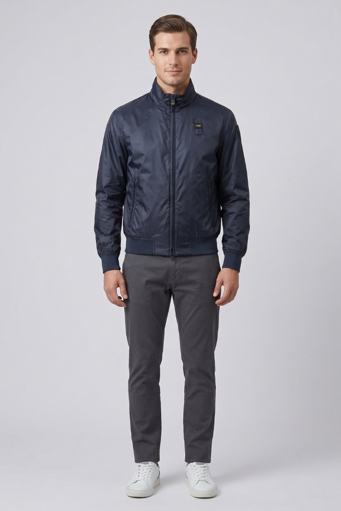 Blauer bomber leggero sfoderato Duxbury 26SBLUC11028-007462 [c5882449]