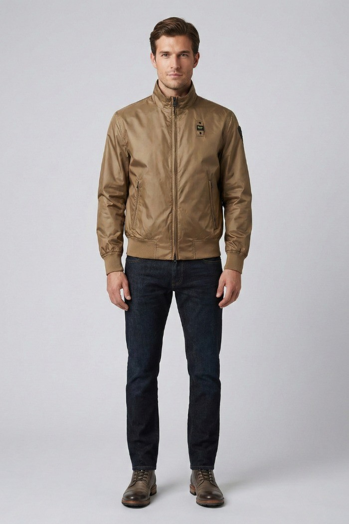 Blauer bomber leggero sfoderato Duxbury 26SBLUC11028-007462 [f00821ac]
