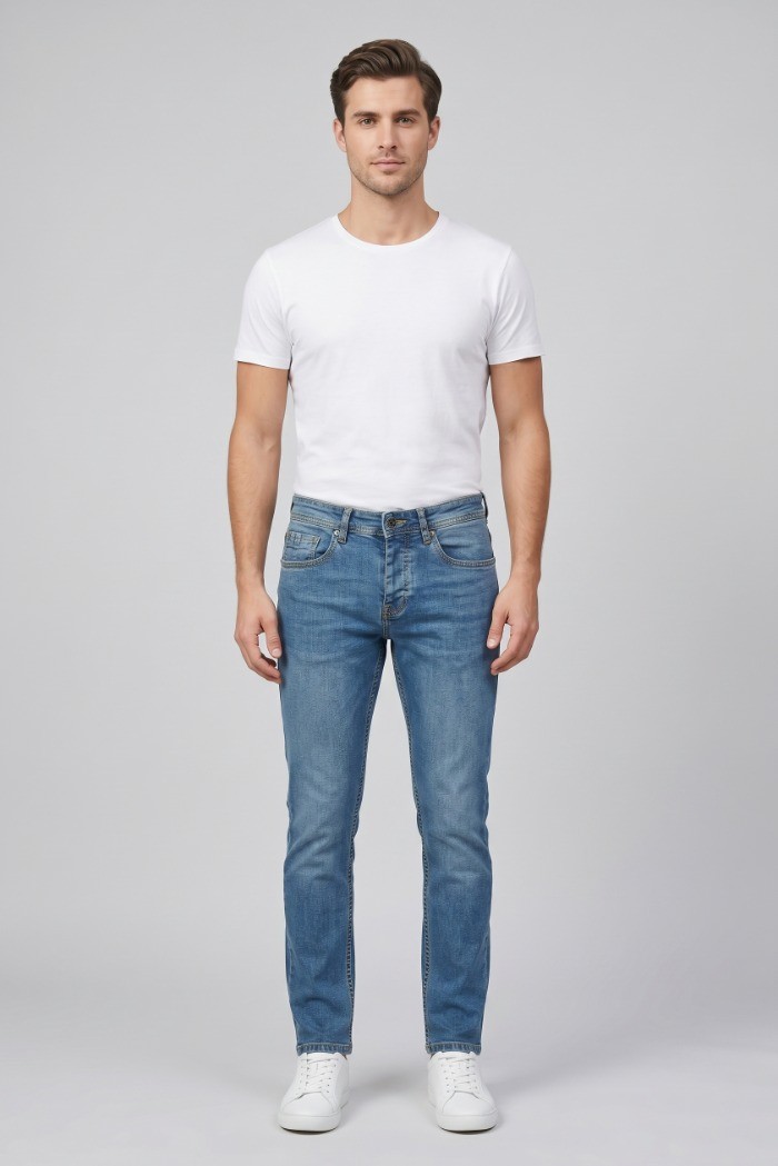 Johnny Looper jeans slim fit in denim di cotone stretch JP900 [b173692b]