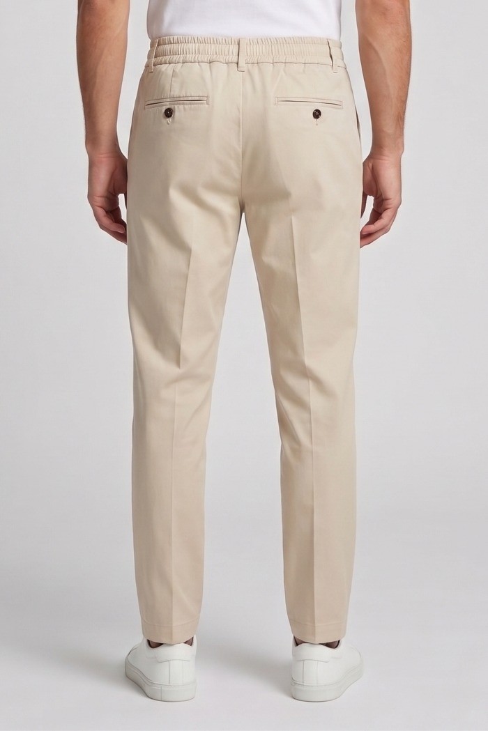 Moro pantalaccio in misto cotone stretch con pinces MES2681 [b5124cf0]
