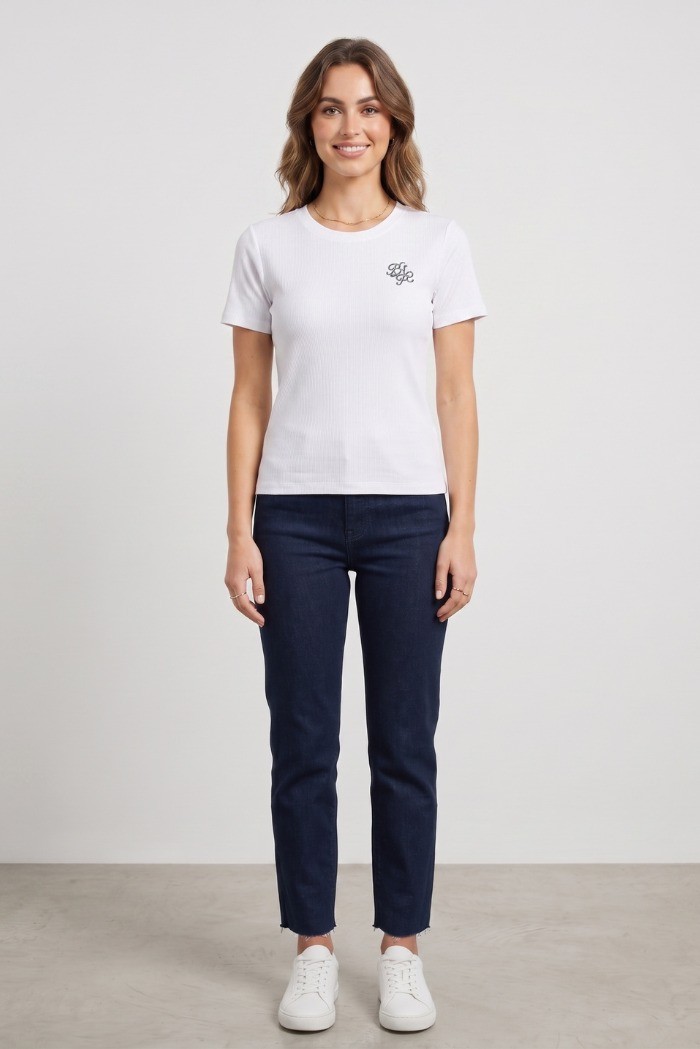 Beverly Hills Polo Club t-shirt in maglia di cotone TS550063 [62c65b72]