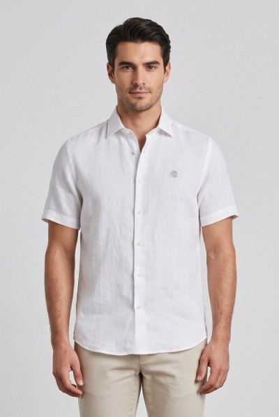North Sails camicia mezza manica in lino 664439 [c740ce0a]