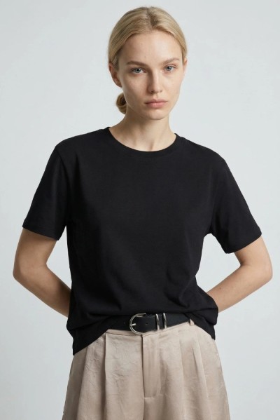 Influencer t-shirt girocollo in jersey stretch 05G0554 — 805219040080044_2