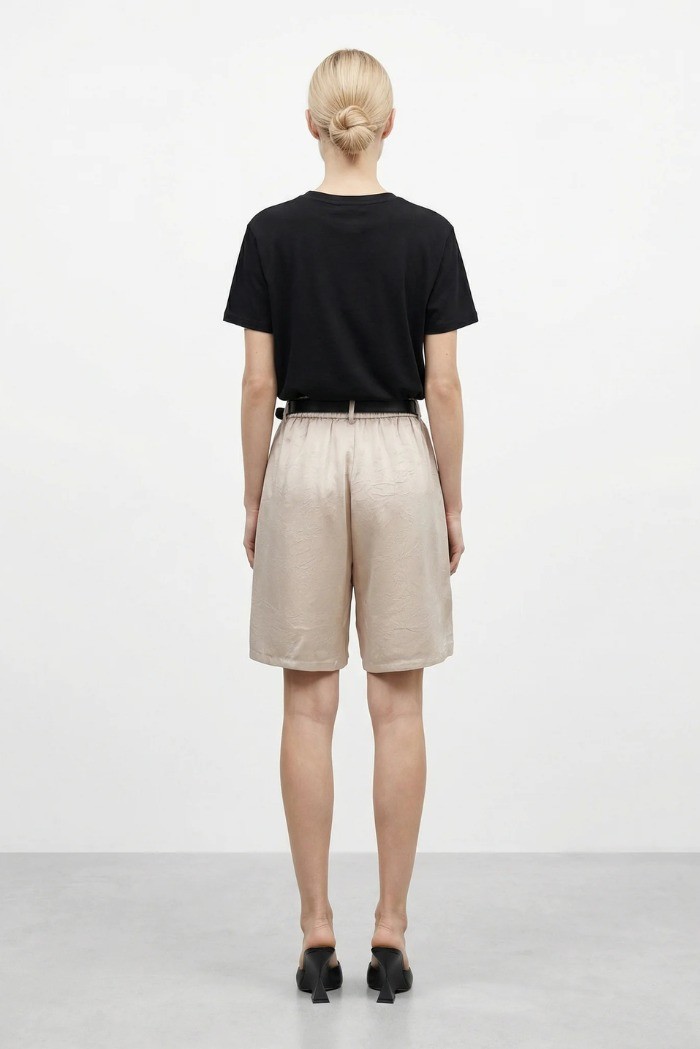 Influencer t-shirt girocollo in jersey stretch 05G0554 [ed770f90]