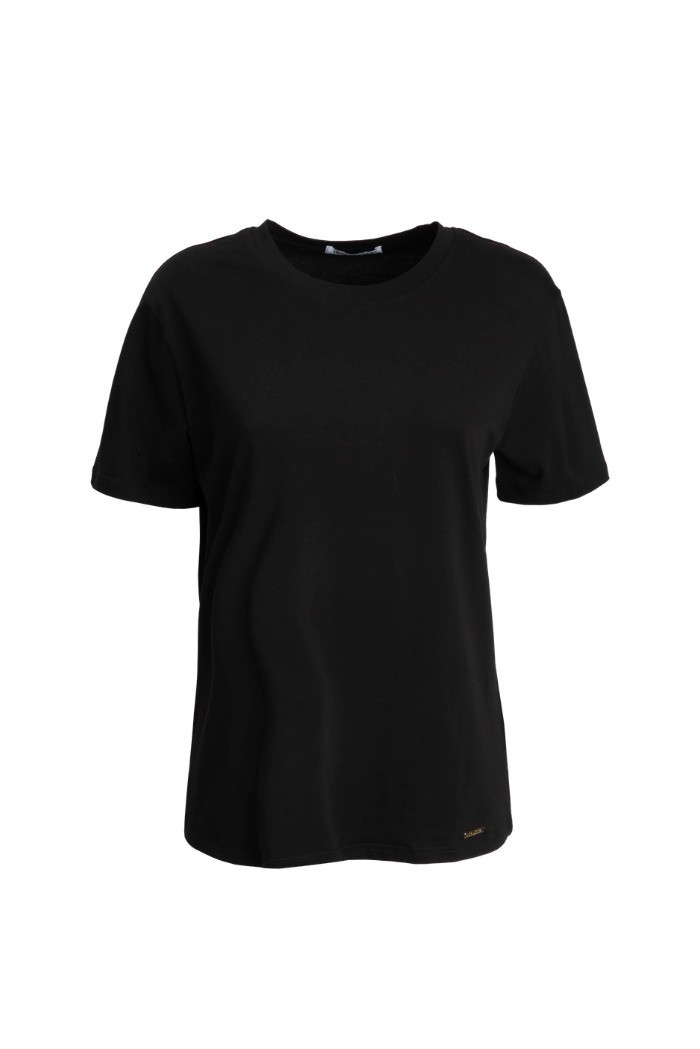 Influencer t-shirt girocollo in jersey stretch 05G0554 [5f3a898a]