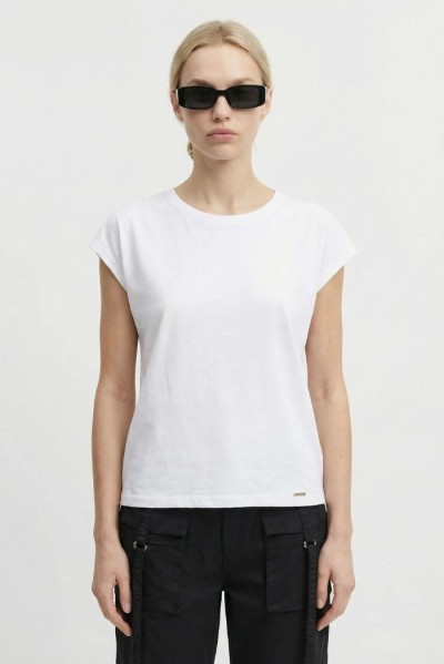 Influencer t-shirt in jersey con maniche ad alette 05G0555 [675edc0a]
