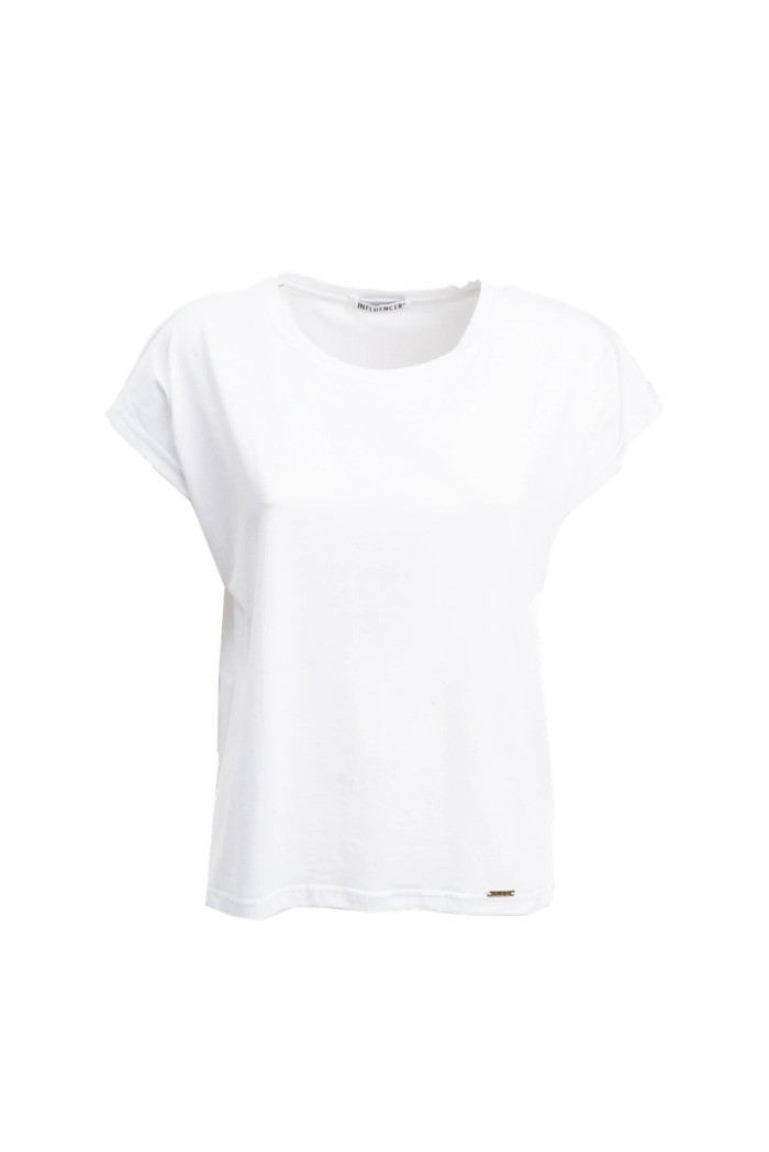 Influencer t-shirt in jersey con maniche ad alette 05G0555 [0c35191d]
