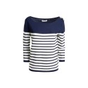 Influencer maglia a righe con scollo ampio 05J350 [1f3cdb36]