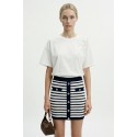 Influencer gonna corta in maglia a righe 05J7385 [a413aea2]
