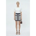 Influencer gonna corta in maglia a righe 05J7385 [ca282cab]