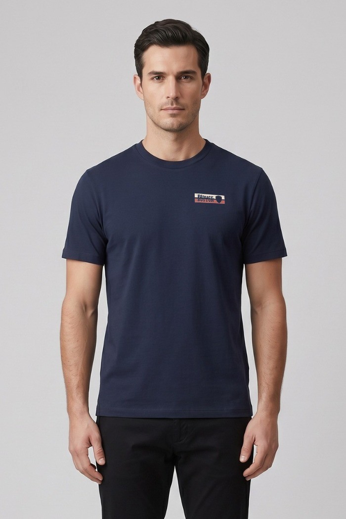 Blauer t-shirt in cotone Bosworth 26sbluh02285-007480 [0e95f7d0]