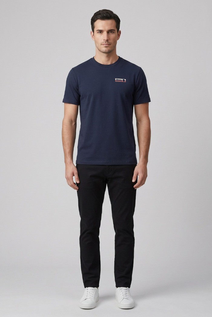 Blauer t-shirt in cotone Bosworth 26sbluh02285-007480 [60ae75d9]