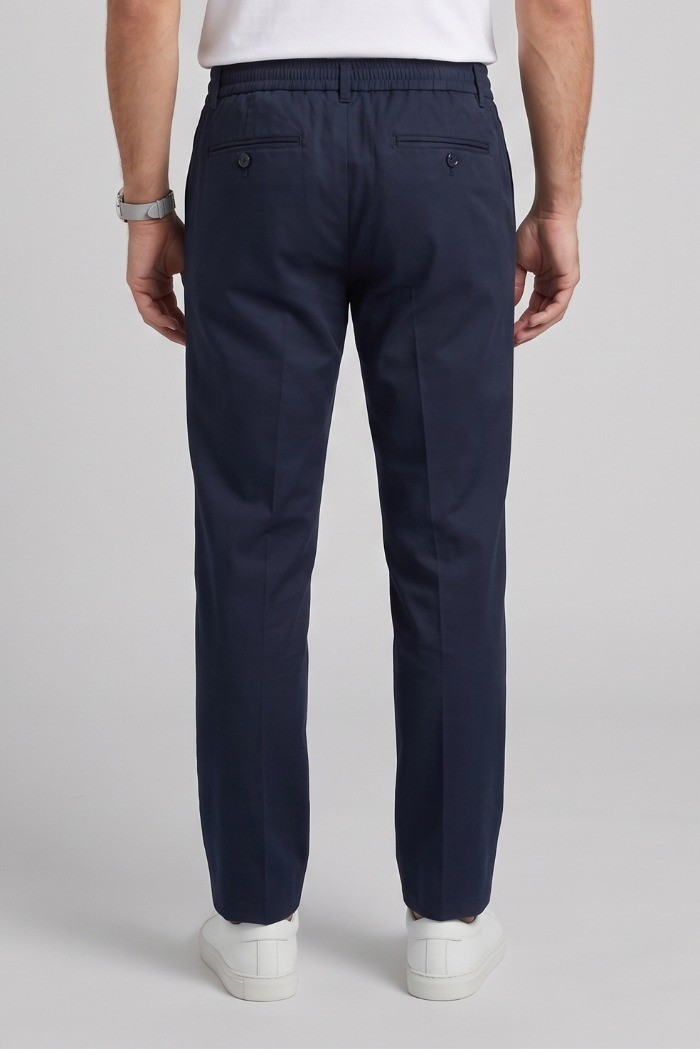 Moro pantalaccio in misto cotone stretch con pinces MES2681 [6c6d3db3]