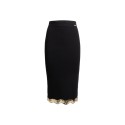 Influencer gonna aderente in maglia con paillettes 05J7765 [365ff6de]