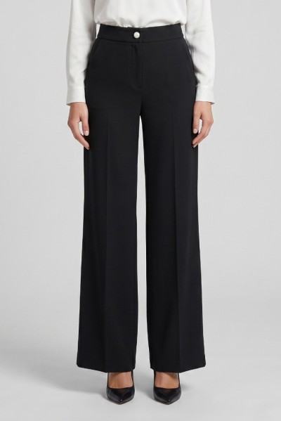 PDK pantalone wide leg in tessuto stretch 057020 — 805219040079270_1