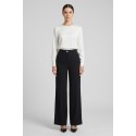 PDK pantalone wide leg in tessuto stretch 057020 [46c5a77b]